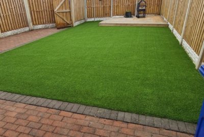 Photo of fake grass install in Doncaster